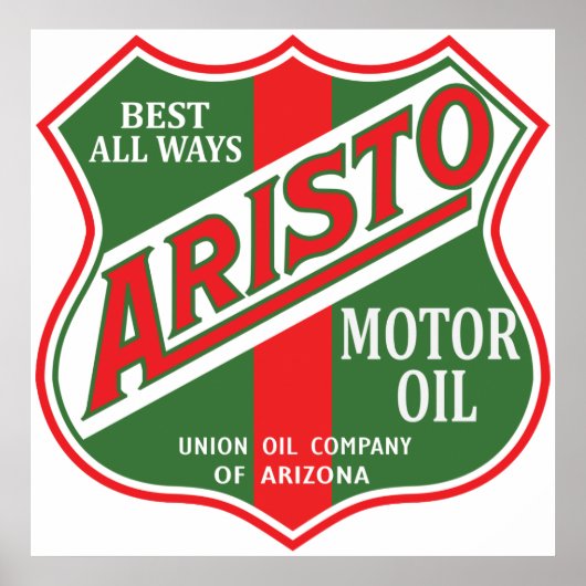 Aristo Motor Oil gebarsten Poster (Voorkant)