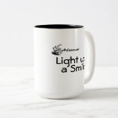 Aristocob: Licht een glimlach op! Mok (Voorkant rechts)