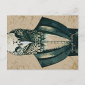 Aristocrat Bald Eagle Standbeeld Briefkaart (Voorkant)