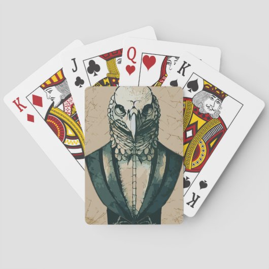 Aristocrat Bald Eagle Standbeeld Pokerkaarten (Achterkant)