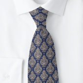 Aristocrat Damask Blue NeckTie Stropdas
