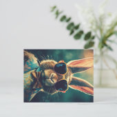  aristocrat Paasbunny met zonnebril Briefkaart (Staand voorkant)