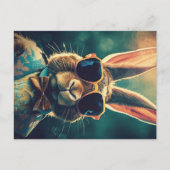  aristocrat Paasbunny met zonnebril Briefkaart (Voorkant)
