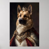 Aristocratic German Shepherd Art, Renaissance Dog Poster (Voorkant)