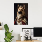 Aristocratic German Shepherd Art, Renaissance Dog Poster (Thuiskantoor)