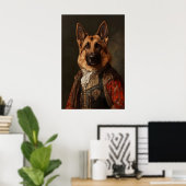 Aristocratic German Shepherd Print, Renaissance Poster (Thuiskantoor)