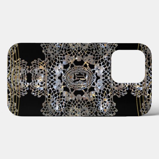 Aristocratic Monogram Tough Case-Mate iPhone Case (Achterkant (horizontaal))