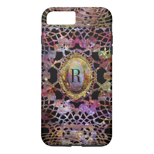 Aristocratisch feestelijk monogram plus Case-Mate iPhone case (Achterkant)
