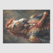 Aristocratisch Paard in Napoleon Pose - Decoupage- Tissuepapier (Voorkant)