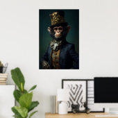 Aristocratische aapprint, Renaissance dier Poster (Thuiskantoor)