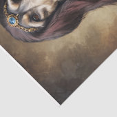 Aristocratische Afghaanse hond - Decoupage- Tissuepapier (Detail)