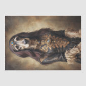 Aristocratische Afghaanse hond - Decoupage- Tissuepapier (Voorkant)