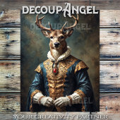 Aristocratische Buck -Decoupage- Tissuepapier