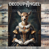 Aristocratische Doe -Decoupage- Tissuepapier