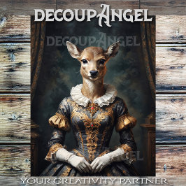 Aristocratische Doe -Decoupage- Tissuepapier