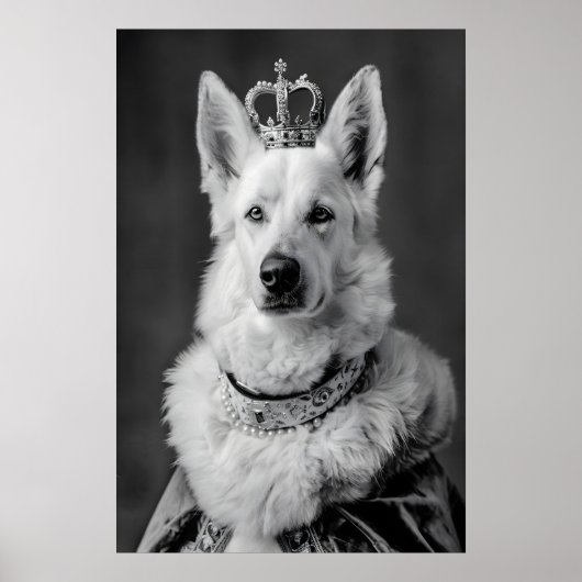 Aristocratische Duitse Herdershond Portret, Grappi Poster (Voorkant)