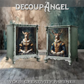 Aristocratische hertenpaar 2 Design ontkoppeling Tissuepapier