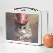 Aristocratische kat in roze (In situ)