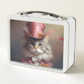 Aristocratische kat in roze (Achterkant)