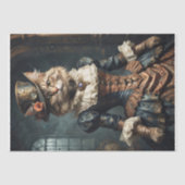 Aristocratische Kitten Portret - Decoupage- Tissuepapier (Voorkant)