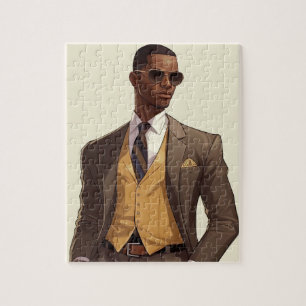 Aristocratische luxe Man puzzel Legpuzzel