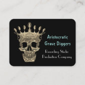 Aristocratische Skull Black II Professional Visitekaartje (Voorkant)