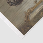 Aristocratische Victoriaans vrouw in zwarte jurk Tissuepapier (Detail)