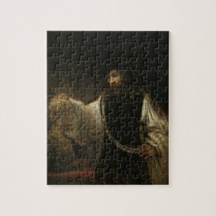 Aristoteles (384-322 voor Christus) met een buste Legpuzzel