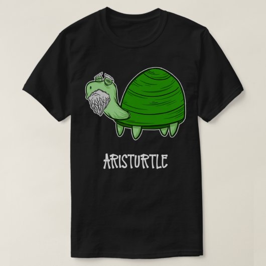 Aristoteles als schildpad t-shirt (Design voorkant)