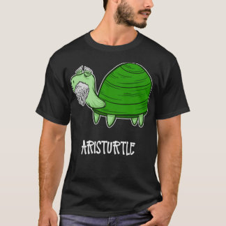 Aristoteles als schildpad t-shirt