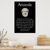 Aristoteles - Anger Management Quote Poster (Keuken)