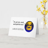 Aristoteles betaalde banen degradeert het kaart (Gele Bloem)