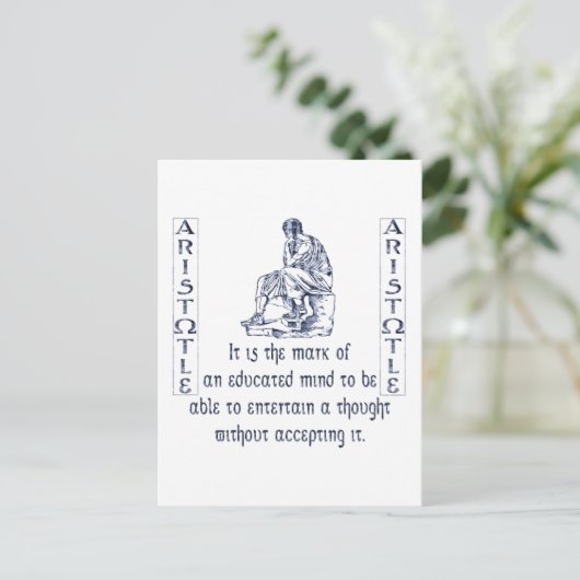 Aristoteles Briefkaart (Staand voorkant)