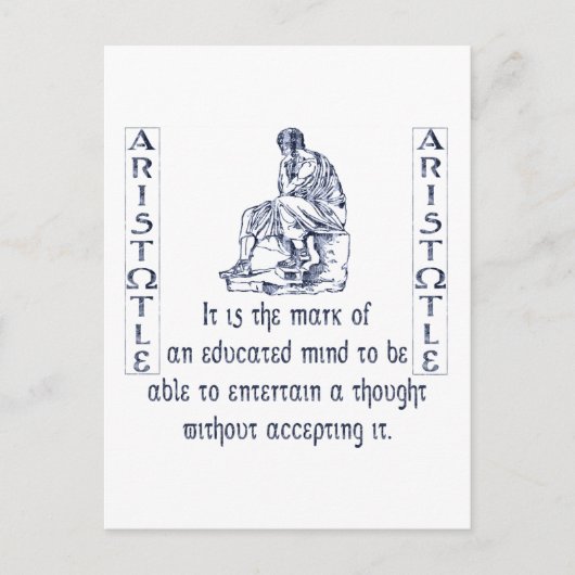 Aristoteles Briefkaart (Voorkant)