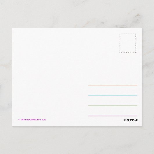 Aristoteles citeert briefkaart (Achterkant)