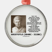 Aristoteles commando van het metafoor Mark of Geni Metalen Ornament (Voorkant)