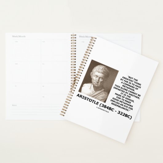 Aristoteles commando van metafoor Mark of Genius Q Planner (Display)