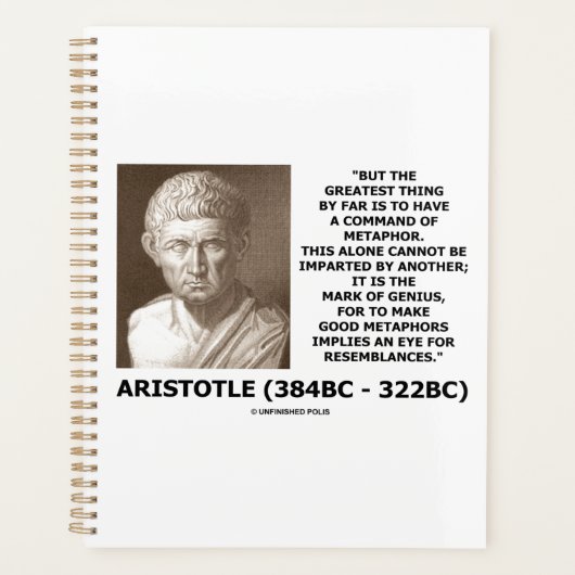 Aristoteles commando van metafoor Mark of Genius Q Planner (Voorkant)