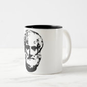 Aristoteles Drinkware Tweekleurige Koffiemok (Voorkant rechts)