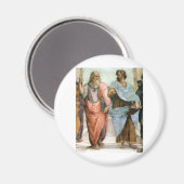 Aristoteles en Plato lopen op Raphael's School Magneet (Voorkant / Achterkant)