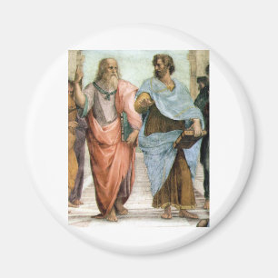 Aristoteles en Plato lopen op Raphaëls school Magneet