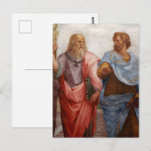 Aristoteles en Plato van Rafaël Briefkaart (Voorkant / Achterkant)