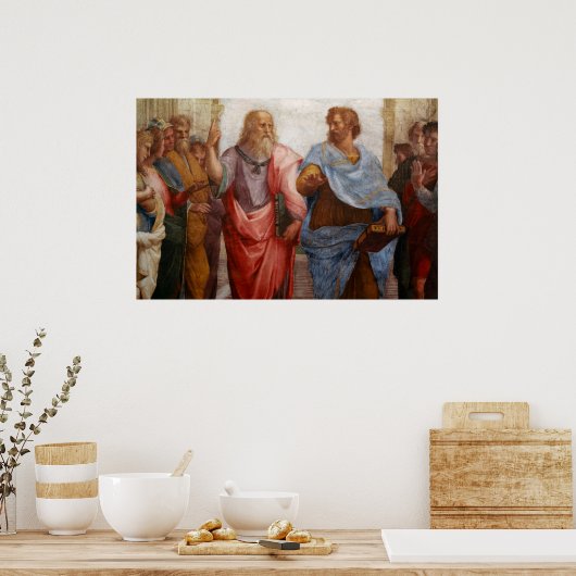 Aristoteles en Plato van Rafaël Poster (Keuken)