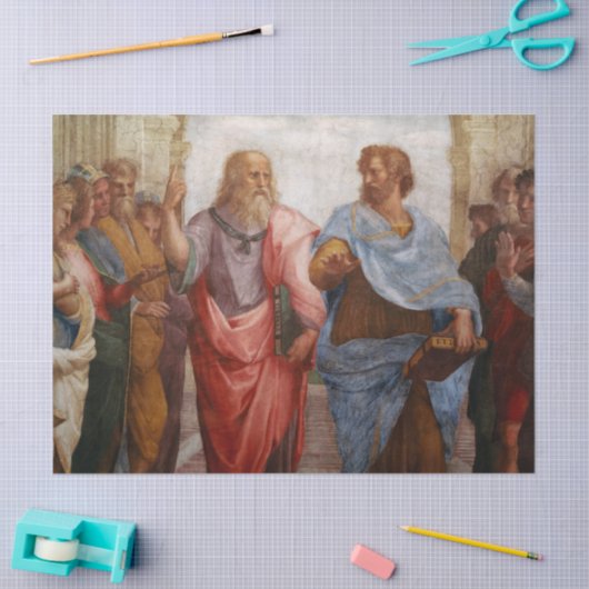 Aristoteles en Plato van Rafaël Tissuepapier (Craft)