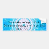 Aristoteles Excellence Quotation Bumpersticker (Voorkant)