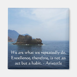 Aristoteles Excellence Quotation Magneet