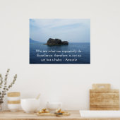 Aristoteles Excellence Quotation Poster (Keuken)