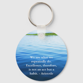Aristoteles Excellence Quotation Sleutelhanger