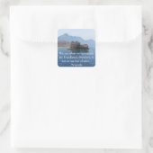 Aristoteles Excellence Quotation Vierkante Sticker (Tas)