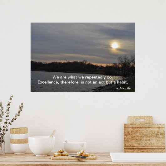 Aristoteles - Excellentie Poster (Keuken)